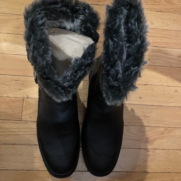 New Women’s Merrell Tremblant Ezra Zip Waterproof Ice+ Leather Winter Boots - Picture 3 of 5